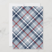 Highland koe plaid baby shower uitnodiging (Achterkant)