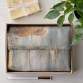 Highland Koe Portret op verweerde houten decoupage Tissuepapier (Geschenk)