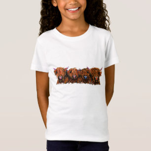 HiGHLaND Koe PRiNT SCoTTiSH ' THe GiNGeR NuTS ' T-shirt
