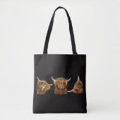 HiGHLaND Koe PRiNT "THe SCoTieS"-Canvas tas (Voorkant)