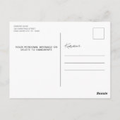 Highland Koe  Rode Truck Vrolijk Kerstfeest Briefkaart (Achterkant)