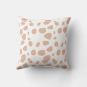 Highland koe roze bloemenkussen met waterverf kussen (Achterkant)