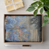 Highland Koe Roze en Blauwe Wildflowers Decoupage Tissuepapier (Geschenk)
