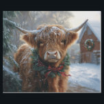 Highland Koe Rustic Barnyard Christmas Decoupage Cadeaupapier<br><div class="desc">Vier het vakantieseizoen met dit charmante kunstwerk met een Highland-koe in een rustieke barnyard-omgeving. De warme,  feestelijke tinten en het gezellige boerderijen decor roepen de kerstsfeer op,  waardoor het een ideaal stuk is voor dierenvrienden en mensen die een kerstvakantie op het platteland koesteren.</div>