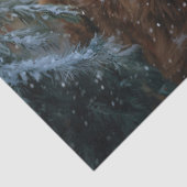 Highland Koe Rustic Barnyard Christmas Decoupage Tissuepapier (Detail)