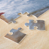 Highland Koe Rustic Barnyard Christmas Legpuzzel (Zijkant)