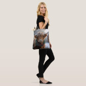 Highland Koe Rustic Barnyard Christmas Tote Bag (Op model)