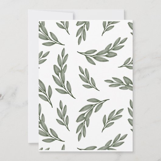 Highland koe rustiek baby shower uitnodiging (Achterkant)