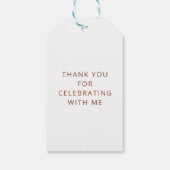 Highland Koe Rustieke Zonnebloemen Baby shower Bed Cadeaulabel (Achterkant)