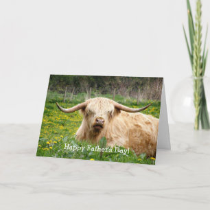 Highland Koe Scotland Custom Wenskaart Kaart