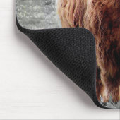 Highland Koe Scotland Persoonlijke naam Muismat (Hoek)