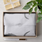 Highland Koe Scotland Rustic Black White Tissuepapier (Geschenk)