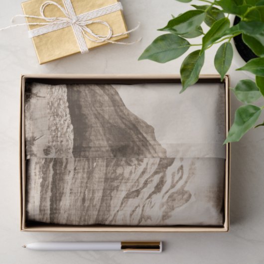 Highland Koe  Sepia Decoupage Paper Tissuepapier (Geschenk)