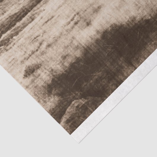 Highland Koe Sepia Decoupage Paper Tissuepapier (Detail)