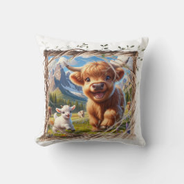 Highland Koe Sierkussen - Rustieke boerderij Decor