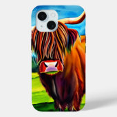 Highland Koe Smartphone Hoesje (Achterkant)