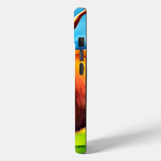 Highland Koe Smartphone Hoesje (Achterkant / Links)