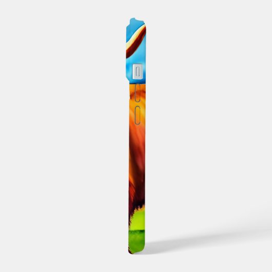 Highland Koe Smartphone Hoesje iPhone 15 Case (Linkerkant)