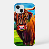 Highland Koe Smartphone Hoesje iPhone 15 Case (Achterkant)