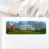 Highland Koe Stationery Etiket (Insitu)