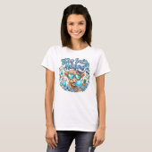 Highland Koe Strand Zomer Grappig T-shirt (Voorkant volledig)