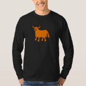 Highland Koe t shirt ontwerp (Voorkant)