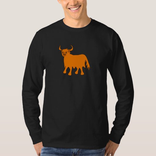 Highland Koe t shirt ontwerp (Voorkant)