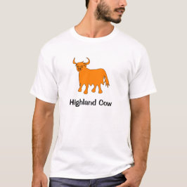 Highland Koe t shirt ontwerp