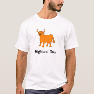 Highland Koe t shirt ontwerp