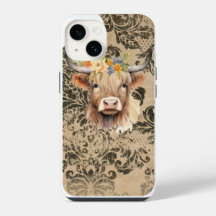 Highland Koe Telefoon Case