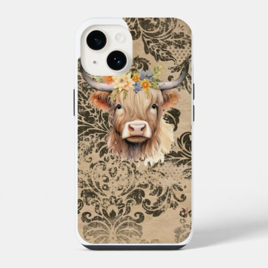 Highland Koe Telefoon Case iPhone Hoesje (Achterkant)