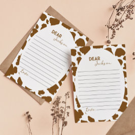 Highland Koe Tijd Capsule Note Bericht Kaart