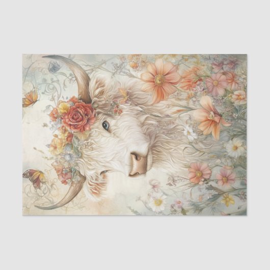 Highland Koe tissue Tissuepapier (Voorkant)