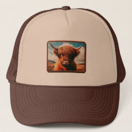 Highland Koe Trucker Hat, Cowboy Trending Trucker Pet