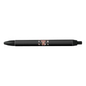Highland Koe Ugly Kerstmis Zwarte Inkt Pen (Voorkant)