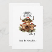 Highland Koe Vakantie Kaart (Voorkant / Achterkant)