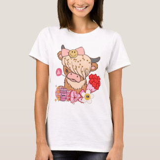Highland Koe valentijn, Westerne valentijn, Xoxo T-shirt