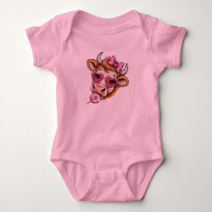 Highland Koe Valentine Coquette Valentijnsdag  Romper