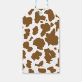 Highland Koe Verjaardag Dank u Label Cadeaulabel (Achterkant)