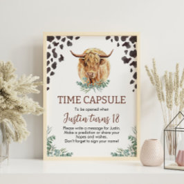 Highland Koe Verjaardag Tijd Capsule Poster