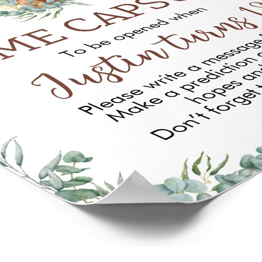 Highland Koe Verjaardag Tijd Capsule Poster (Hoek)