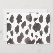 Highland Koe Verjaardagsfeest Dank u kaart (Achterkant)