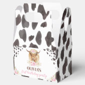 Highland Koe verjaardagsfeestje gunstbox Bedankdoosjes (Geopend)