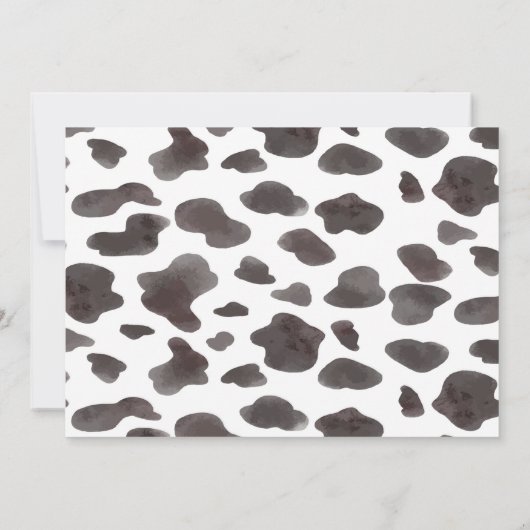 Highland Koe Verjaardagsfoto Dank u kaart (Achterkant)