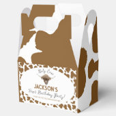 Highland Koe Verjaardagsgunst Box Bedankdoosjes (Geopend)