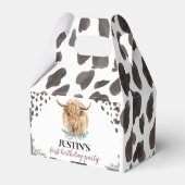 Highland Koe Verjaardagsgunst Box Bedankdoosjes (Achterkant)