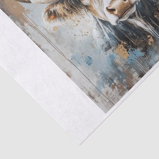 Highland Koe Vibes10 Tissuepapier (Detail)