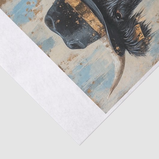 Highland Koe Vibes1 Tissuepapier (Detail)