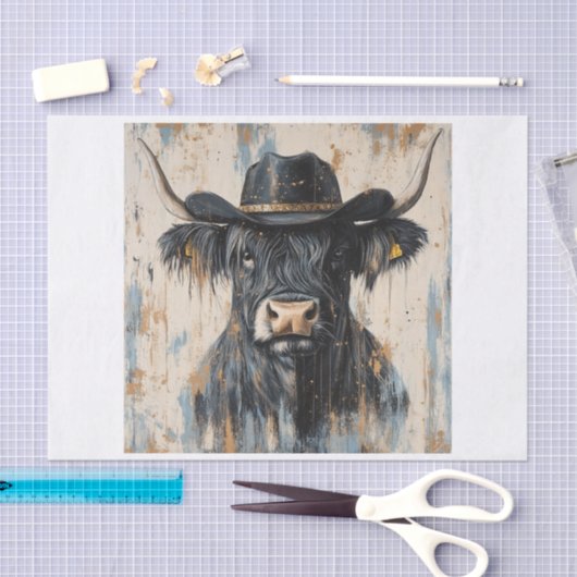 Highland Koe Vibes3 Tissuepapier (Craft)