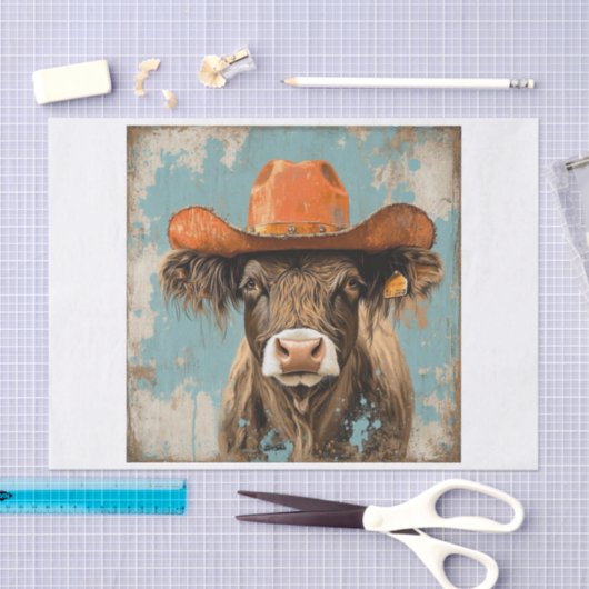 Highland Koe Vibes7 Tissuepapier (Craft)